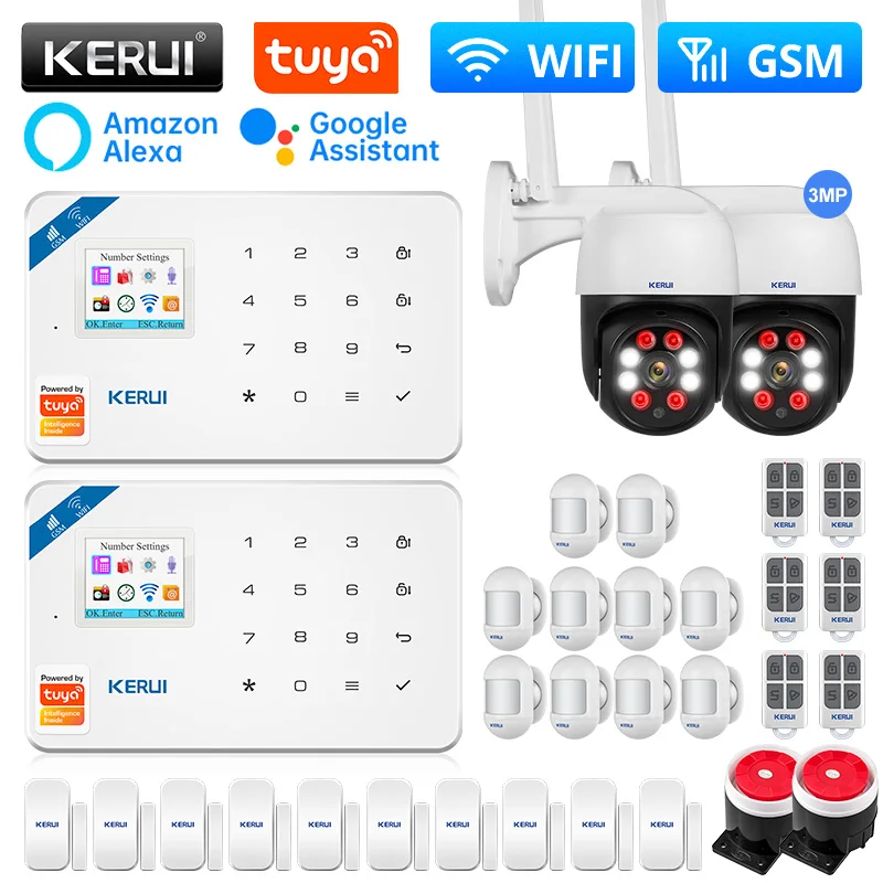 

Охранная сигнализация KERUI W181, GSM, Wi-Fi, 433 МГц