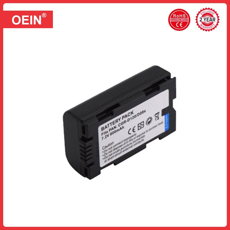 Аккумулятор 800 мАч CGR-D120 CGR-D08S для Panasonic CGA-D54 AG-DVC15 NVDA1B PV-DV402 NV-DS12B NV-DS15 NV-DS150B