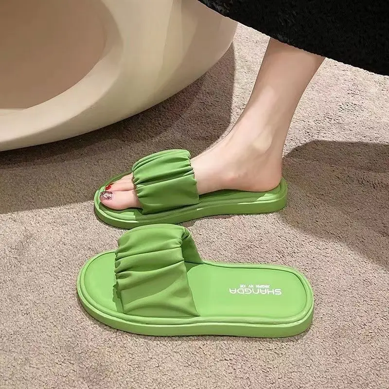 

Women's Summer One Word Casual Slippers Soft Bottom Non Slip Fashionable Home Casual Slippers Outdoor Casual Beach Slippers