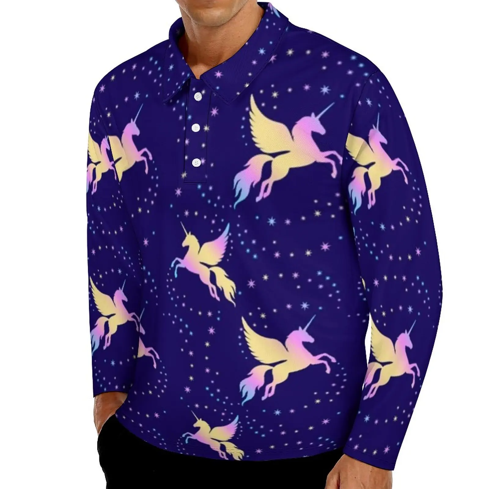 

Рубашка-поло женская с принтом «звездное небо»