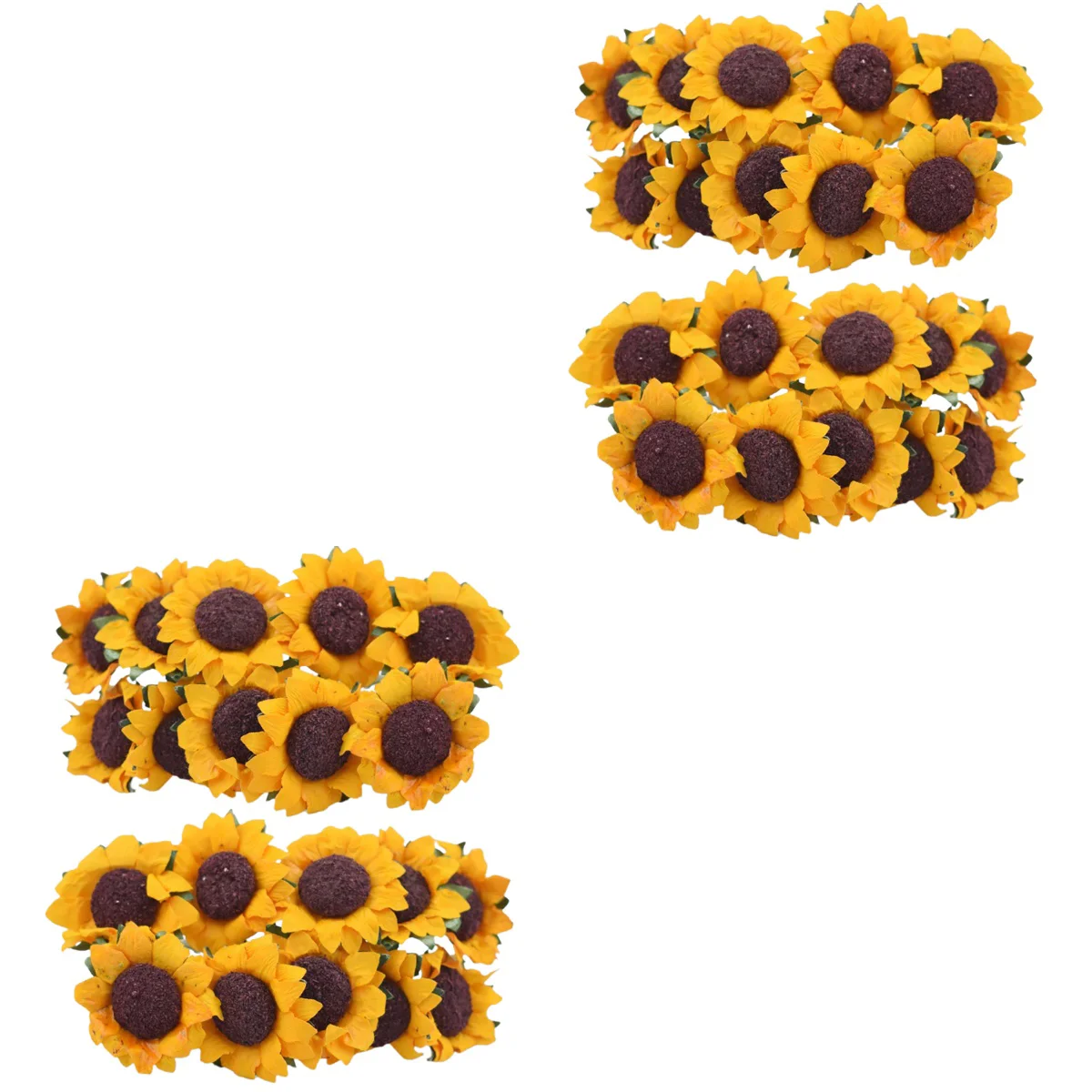 

Sunflower Flower Fake Floral Artificial Stem Wedding Flowers Faux Decor Centerpieces Head Party Bouquet Sunflowersreal Bush