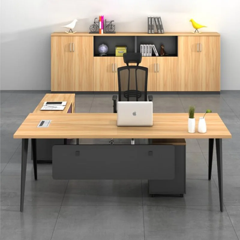 

Простой компьютерный офисный стол, современный Одноместный руководитель, офисный стол, мебель для заказа QF50OD