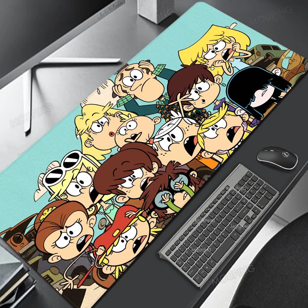 

Loud House Anime Pink Mouse Pad Mat with Its Print Aesthetic Desk Accessories Cute Kawaii Computer 900x400 Rubber Pads Maise Pad