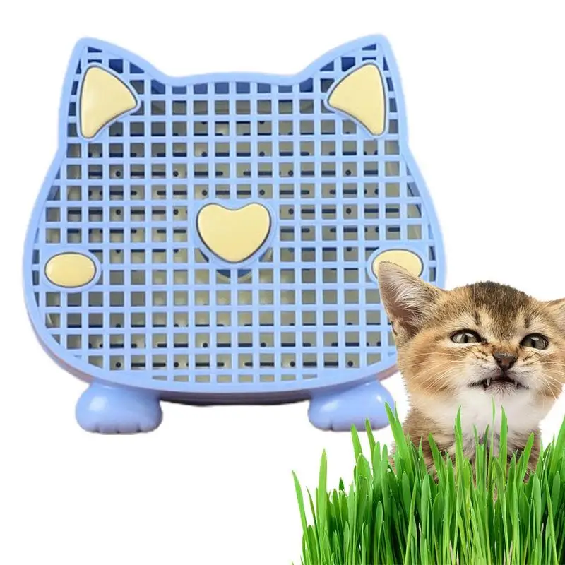 

Набор для выращивания кошачьей травы, многослойный котенок, трава, лотки для выращивания растений, многослойный кошачий травяной плантатор для помощи пищеварению для домашних кошек