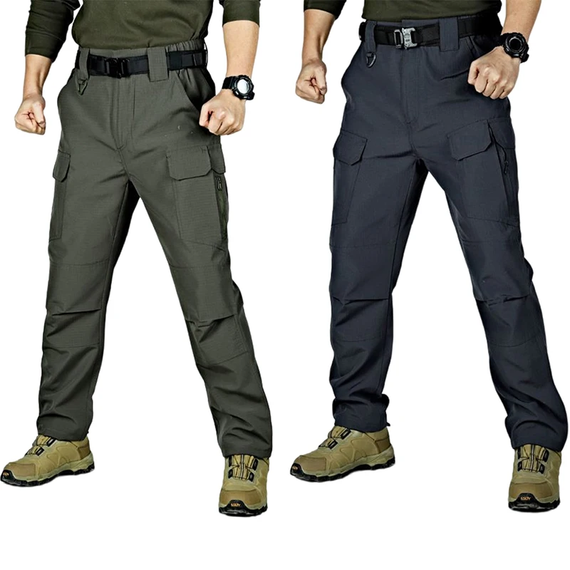 

Брюки-карго Мужские дышащие с множеством карманов, тактические штаны в стиле милитари, для отдыха на открытом воздухе, походов, работы, летн...