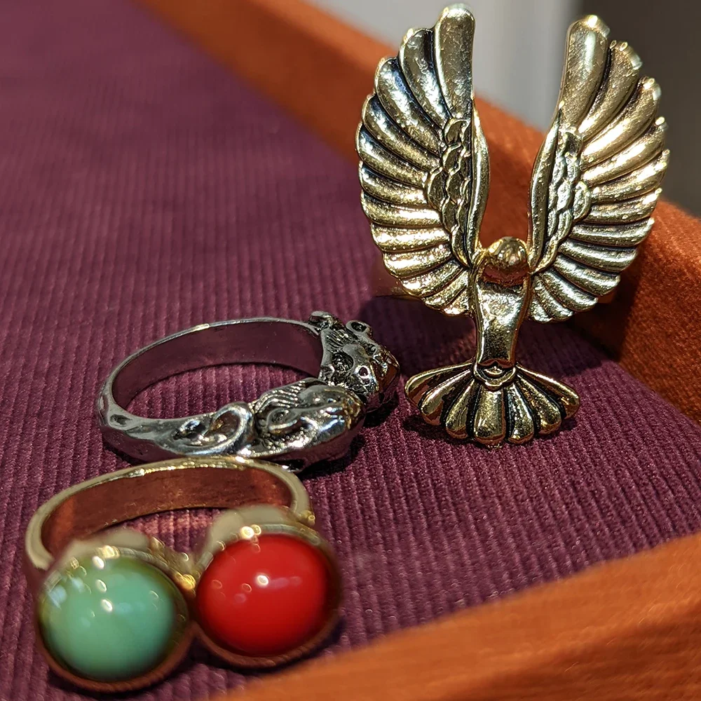 Набор колец из смолы в стиле ретро кольцо с орлом ювелирные изделия унисекс