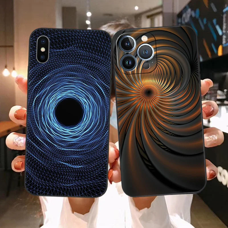 Мягкие телефонные чехлы для iPhone 14 15Pro 13 Pro Max 12 11 Mini 7 8 15 6S Plus SE XS XR X абстрактный