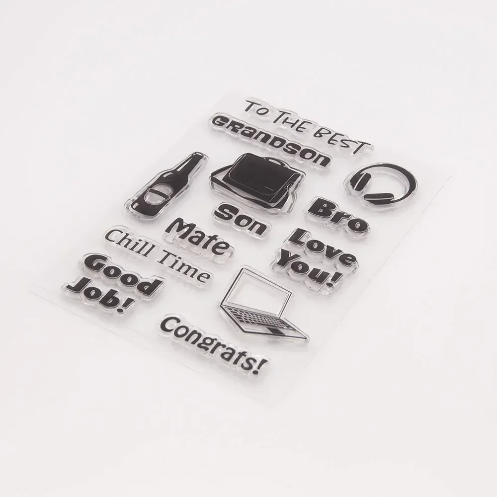 Силиконовые штампы для скрапбукинга и изготовления открыток на день рождения