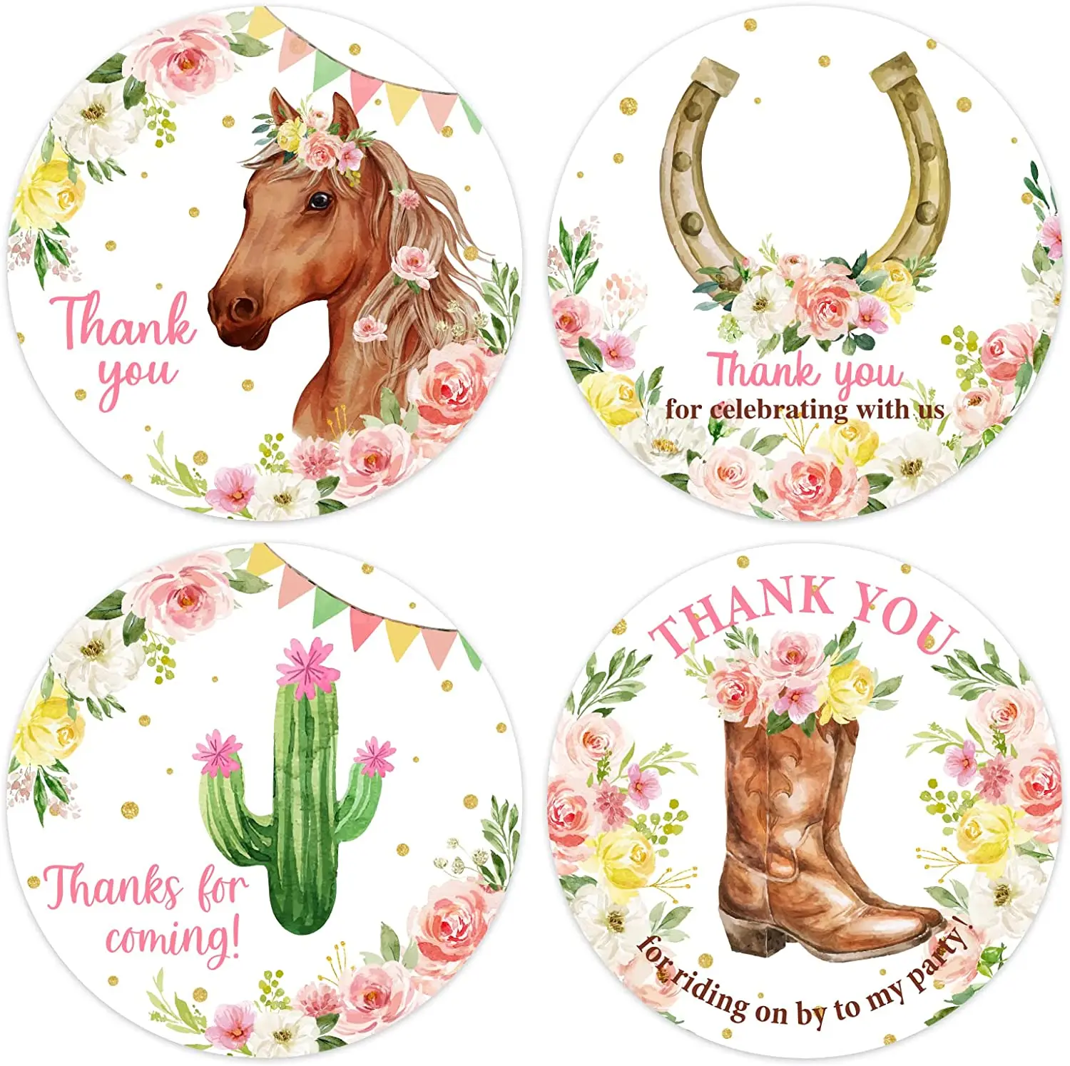 

Наклейки JOLLYBOOM с надписью «Thank You», 48 шт.