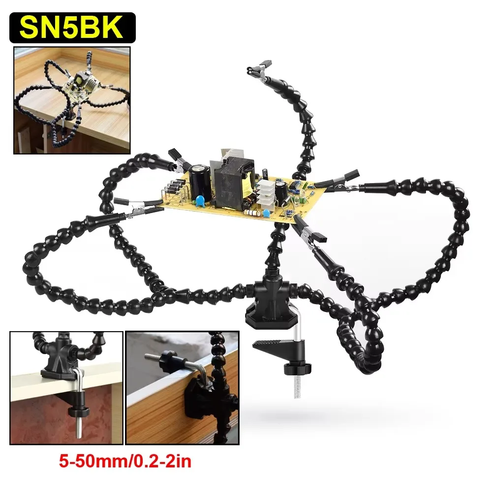 

Третья рука для пайки, синий, ABS