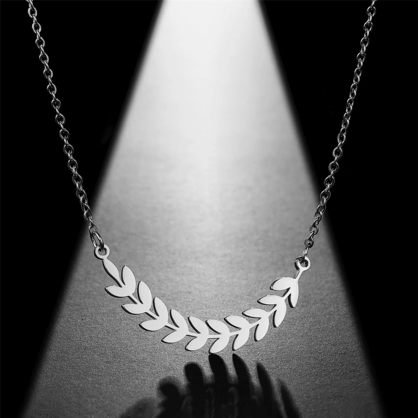 

Filmore Ear of Wheat Tree Leaves Women Necklace Stainless Steel Gold Color Clavicle Chain Choker 2023 Fashion Boho Jewelry Gifts