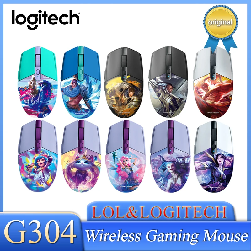 

Logitech G304 Kda Original Wireless Gaming Mouse 6 Programmable Buttons 12000dpi Adjustable Optical Mice For Lol Pubg Fortnite