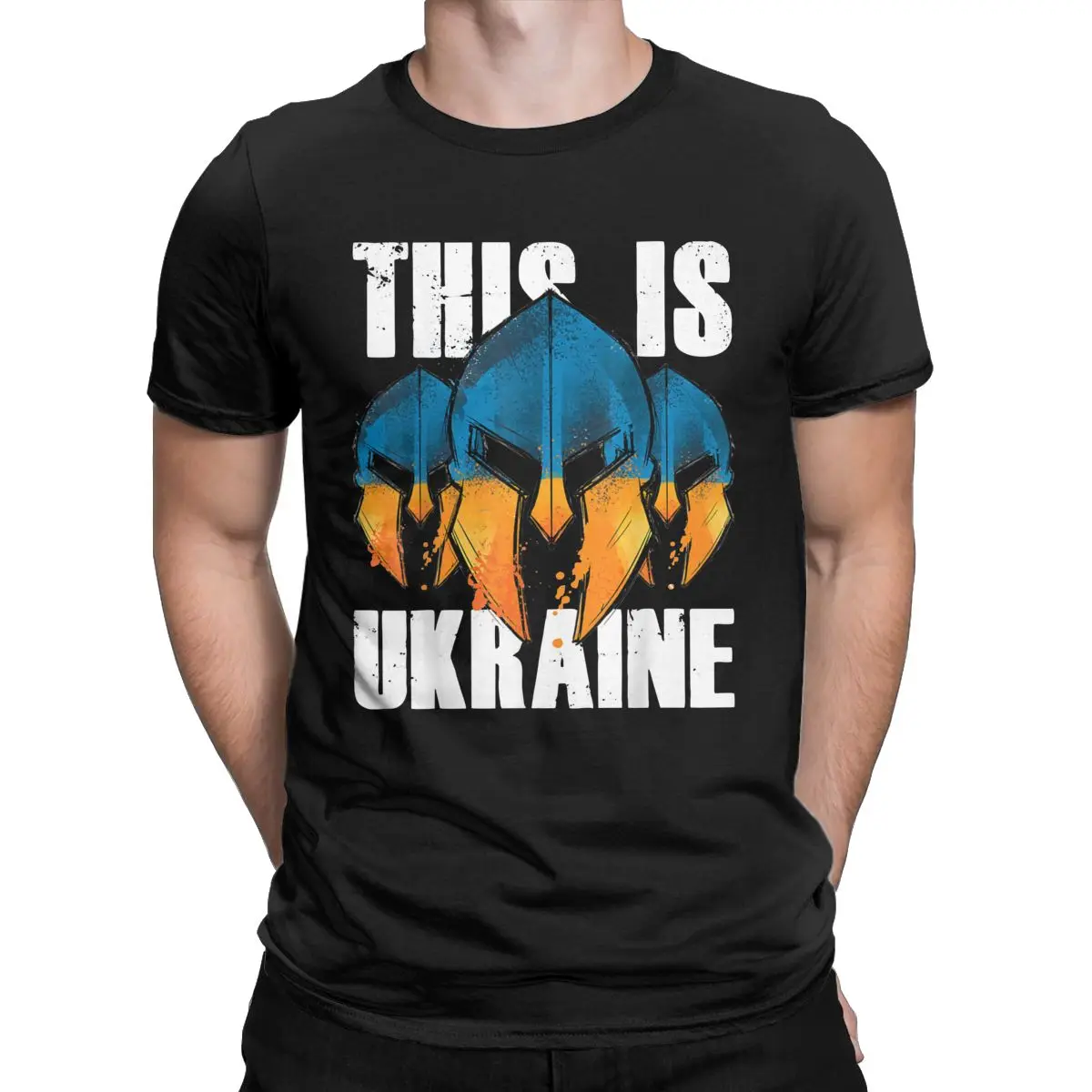 

This Is Ukraine Ukraina Design Das Ist Ukraine Spartanische Krieger ukraine souvenir fukraine supporter t-shirt for men Clothing