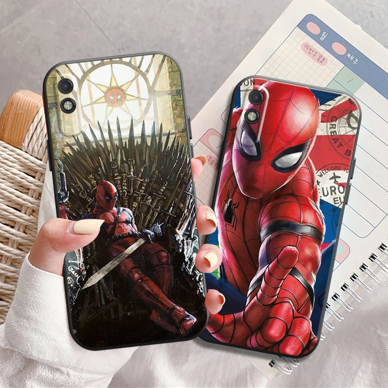 

Marvel Spider-Man Phone Case For Xiaomi Redmi 9 9i 9AT 9T 9A 9C 10 Note 9 9T 9S 10 10 Pro 10S 10 5G Silicone Cover Coque Funda