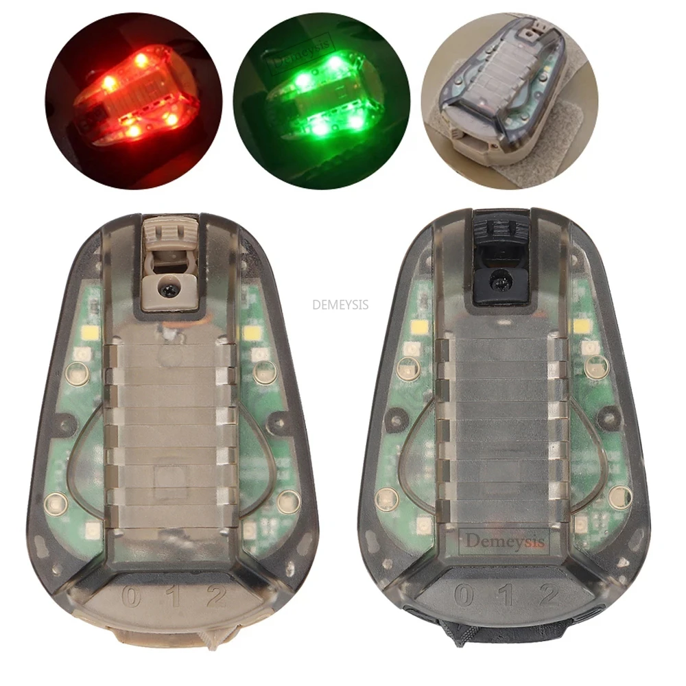 

Tactical Signal Light Airsoft Strobe Light Outdoor Survival Flash Safety Helmet Strobe for Camping Outdoor Survival Tool Lamp