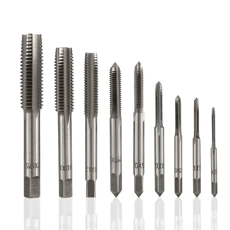 XCAN Thread Tap Set Right Hand Straight Flute Tap M3 M4 M5 M6 M7 M8 M10 M12 M14 M16 Metric 2pcs Threading Tool Screw Tap Drill images - 6