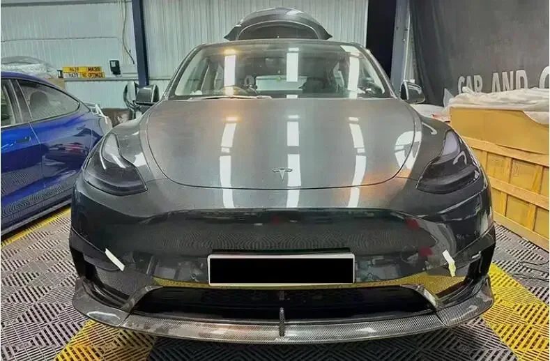 Горячий! Передний бампер из углеродного волокна задний спойлер диффузор