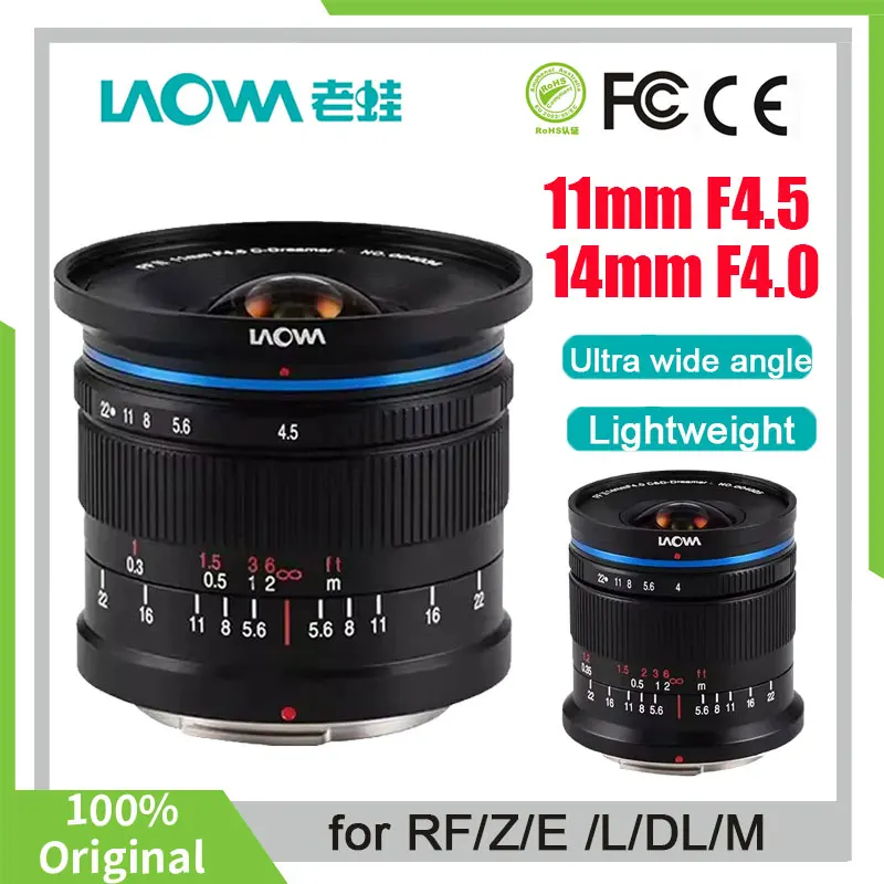 Объектив LAOWA 11 мм F4.5 14 F4.0 для камеры Canon Nikon Sony Leica M/L DL Mount