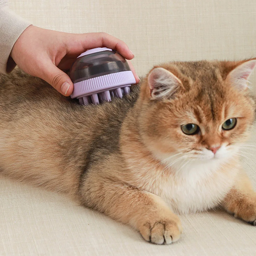 

Universal Pet Scrubbing Brush Soft Silicone Pet Body Cleaning Brush For Cat Dog