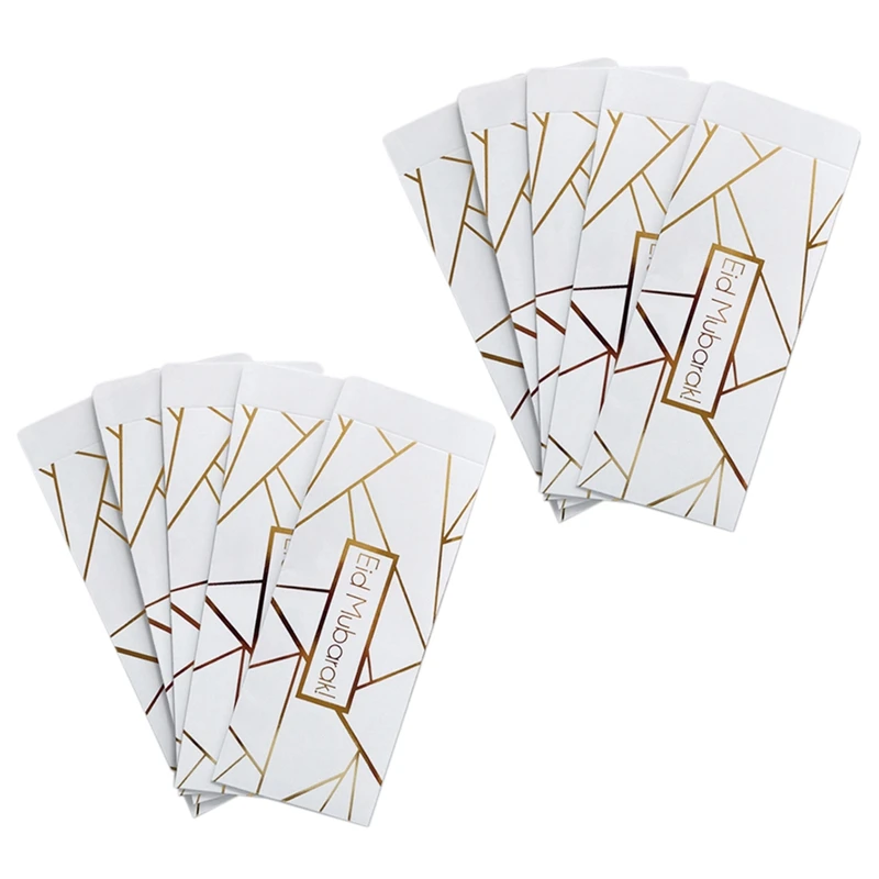 

NEW-10X Cash Envelope System, Eid Mubarak Pattern Pvc Budget Envelope Bag , Used To Save Money,Cash Budget Envelope D