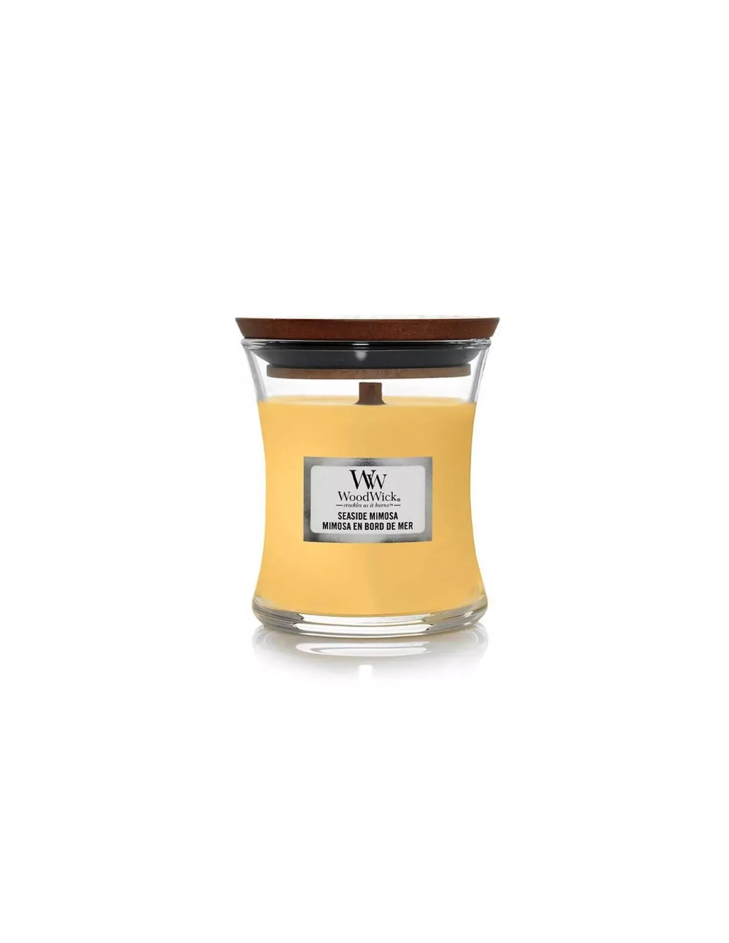 

NEW2023 small SEASIDE MIMOSA Each Small Candle 7cm x 7cm x 8.3cm and has a burn time of up to 40 hours, our candles present a n