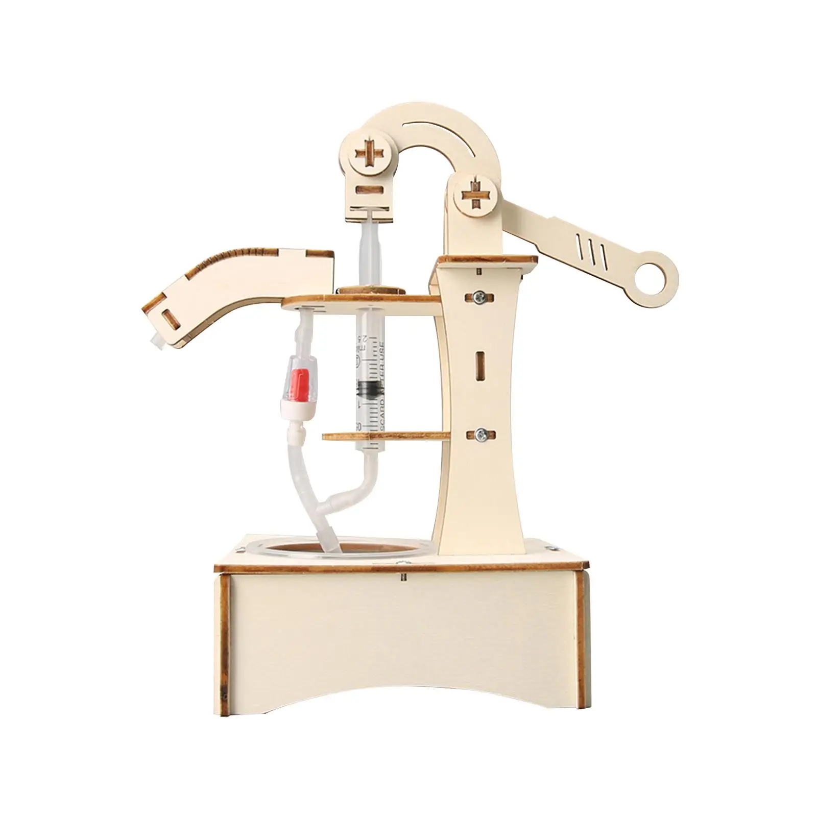 

Toddler DIY Wooden Hand Pump Model Toy Scientific Model for Kids Toddlers