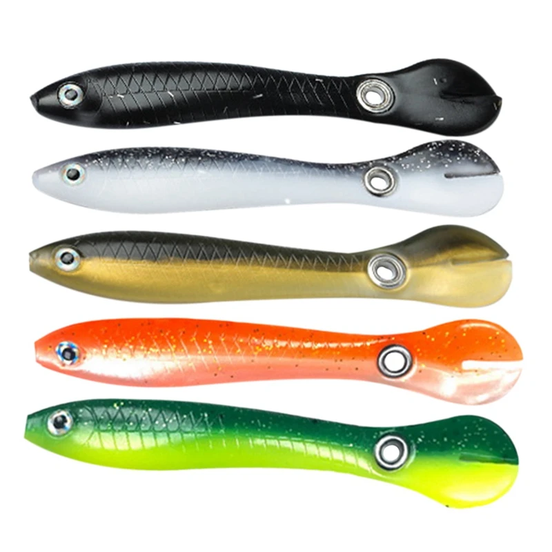 

Bionic Soft Bait 10Cm/6G Swing Tail Bait Luya Fish-Shaped Small Loach Bait Blast Fishing Black Bass Mandarin Fish