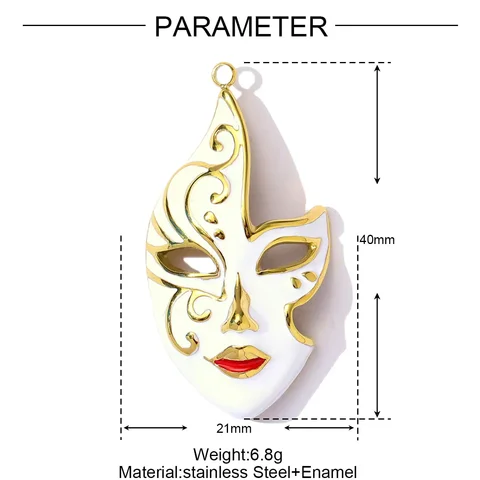 Подвески RedBee из нержавеющей стали, позолоченные, 3 шт.