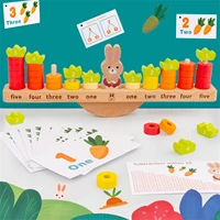 montessori toys for learning balance training kids stacking toy counting shape stacker bunny balance board wooden educational