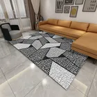 Ковры для гостиной Reese, простые ковровые покрытия с геометрическим рисунком, в абстрактную полоску, Нескользящие, для спальни, гостиницы, дивана, свадьбы