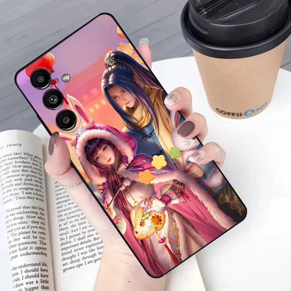 Чехол для телефона Soul land Douluo Continent Samsung S 25 24 21 22 23 30 20 Ultra Plus Fe Lite Note 10 9 5G черный