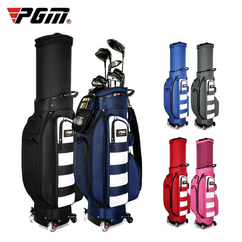 

PGM New Golf Air Bag Men Women Large Capacity Golf Standard Telescope Bag Multifunction with Cap Lock Golf Clubs Package for Men