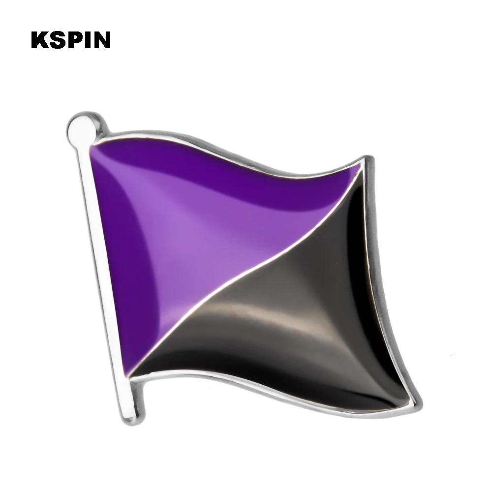 

Purple and Black Red and Black Lapel pin badges for clothes in patches rozety papierowe icon backpack XY0044-2