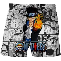 one piece pantalones cortos de playa con estampado 3d para hombre ropa de calle a la moda informal harajuku para ni%c3%b1os