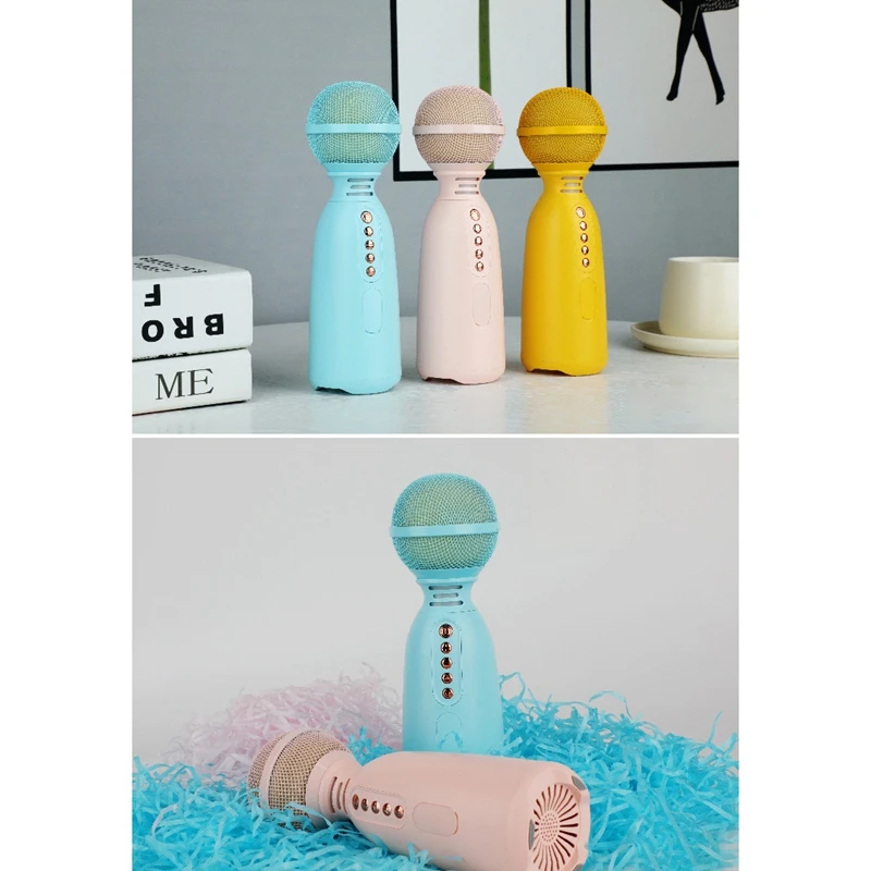 Bluetooth-микрофон для караоке детский ручной микрофон встроенный |