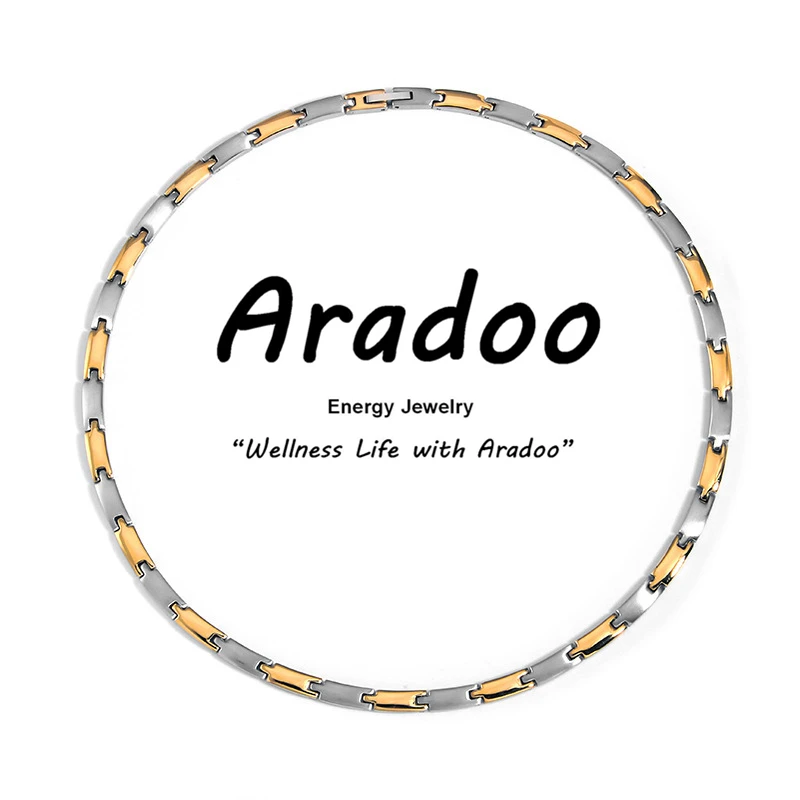 

Titanium Steel Necklace Collar Negative Ion Magnetic Energy Anti-radiation Germanium Anti-fatigue Energy Health Bracelet