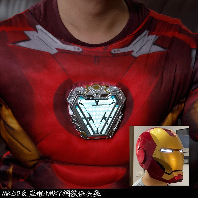 

Mk50 Mk6 Arc Reactor Tony Stark Heart Of Mark Figure Led Light Model Superhero 1:1 Toys Chest Lamp Collection Model Kids Gift