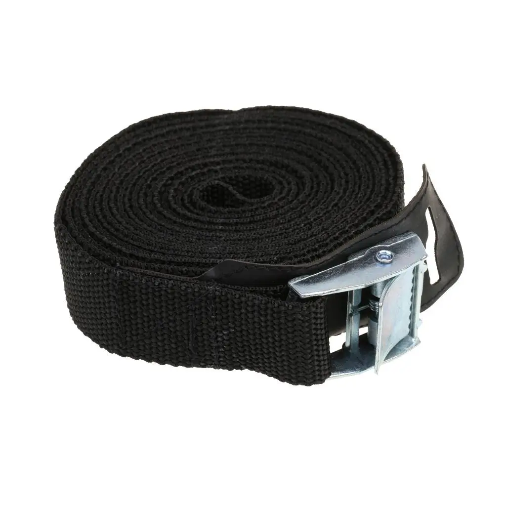 

2.5cm x 300cm or 3.6m Surfboard Kayak Surf Rack Tie Down Straps Black