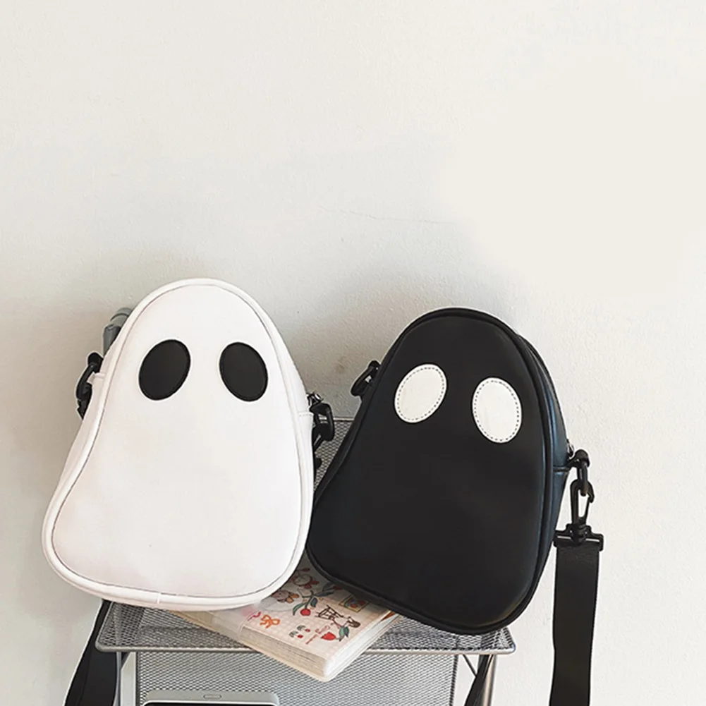 

Cute Ghost Bags Purse Funny Shoulder Bags for Men Women Lovely Devil Bags Halloween Small Handbags PU Male Female Crossbody Bags