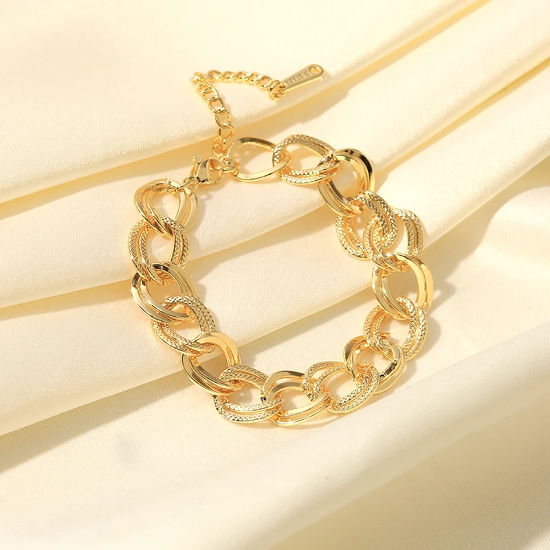 Браслет-цепочка GANEMLY из нержавеющей стали 316L для женщин модная позолоченная