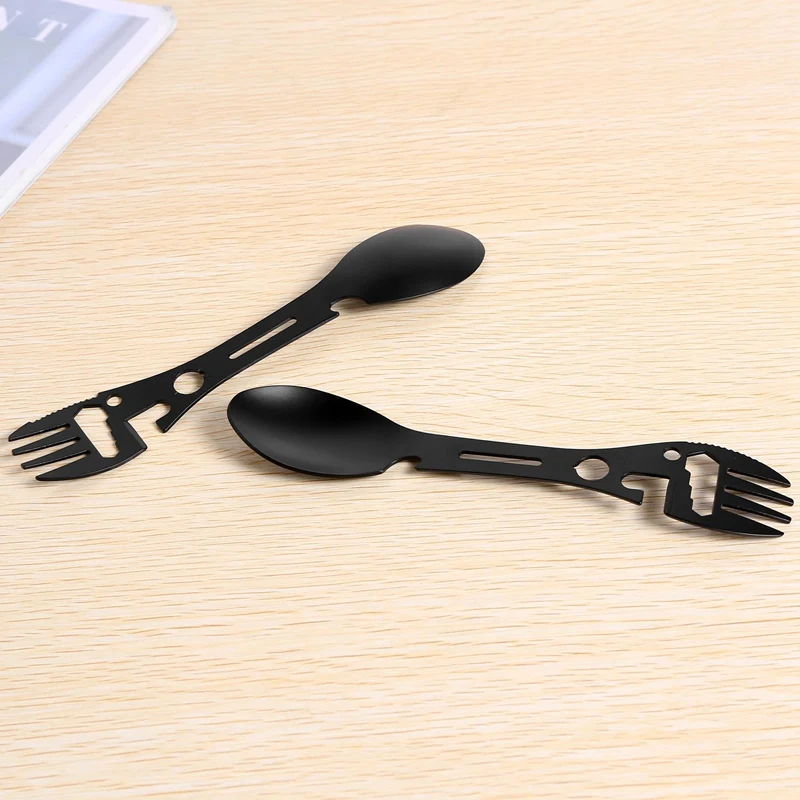 4 шт. 10 в 1 многофункциональная ложка для кемпинга открывалка консервных банок