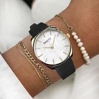 new arrive luxury women bracelet quartz watches set women pu leather watch lady sports dress wrist watch clock relogio feminino