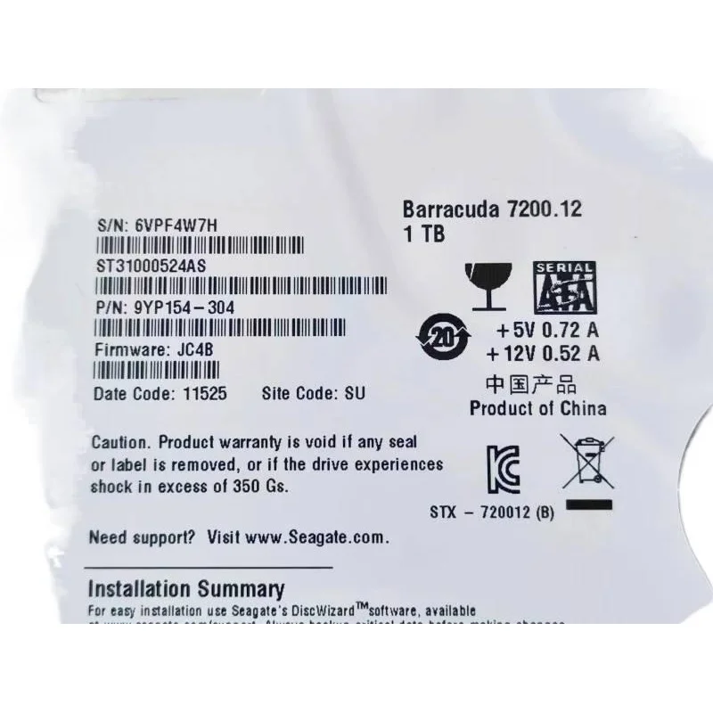 YD — лучший выбор для серверного жесткого диска Seagate ST31000524AS 7200 обмин, 1 ТБ, SATA, 3,5 дюйма (art.: 3920d7bf79e75) - 3920d7bf79e75