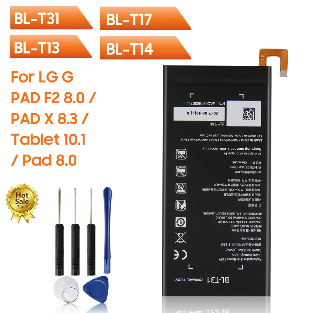 Оригинальный сменный аккумулятор для телефона LG G Pad 8 0 V480 V495 Tablet 10 1 V700 PAD X 3 VK815 VK500 F2