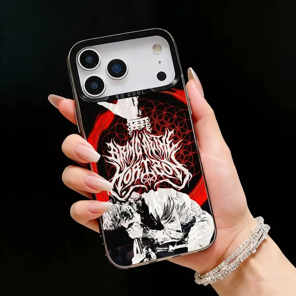 Фото Чехол BMTH B-Bring Me the H-Horizon для iPhone 17, 16, 15, 14, 13, 12 Pro Max, черный матовый, противоударный, цвета «Кэнди» №2
