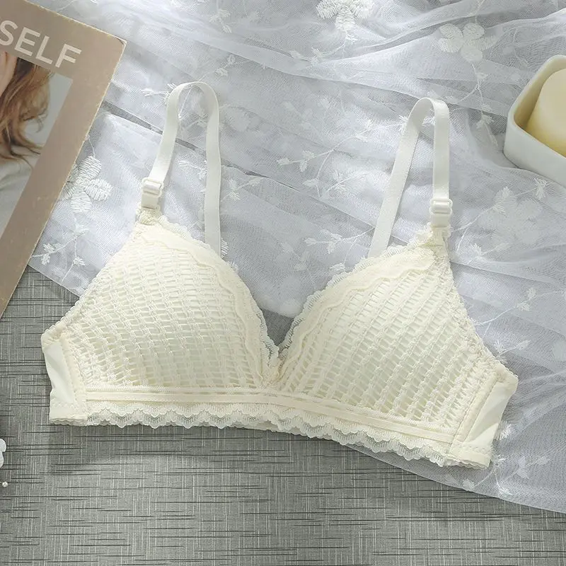 

Sexy Women Bra Wire Free Bralette Lingerie Cotton flexible Bra For Girls Fashion Japanese bras Lady Tops Underwear Bralette