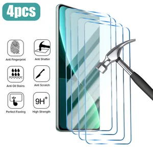 Imported 4PCS Tempered Glass For Xiaomi Poco X5 Pro F4 X4 X3 F3 GT M5 M5S Screen Protector For Poco M4 M3 X4 