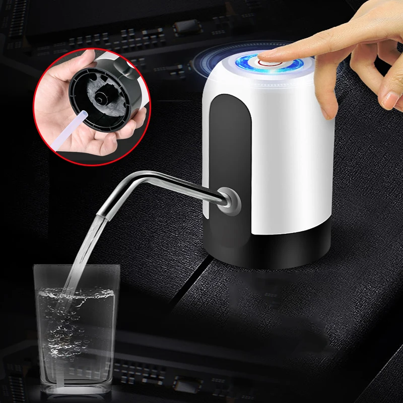 

USB Bottled Water Pump Electric Water Dispenser Household Rechargeable Mineral Water Dispenser Automatic Electric Water Pump