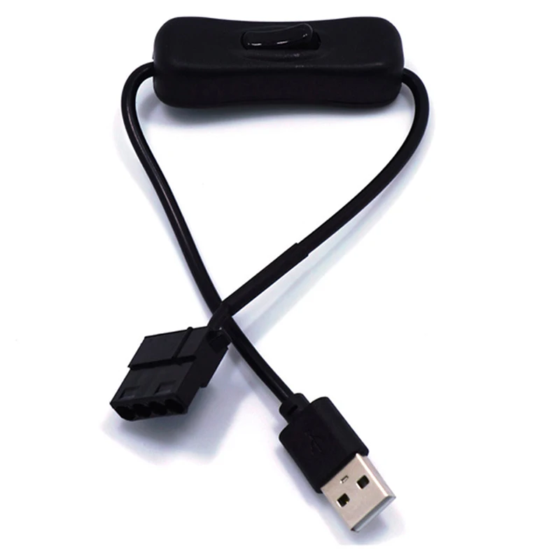 

Кабель-переходник с USB на 4Pin Molex с переключателем для ПК