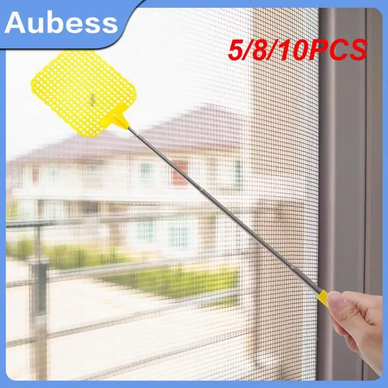 

5/8/10PCS Flyswatter Adjustable Extendable Fly Swatters Home Long Handle Plastic Flapper Insect Killer
